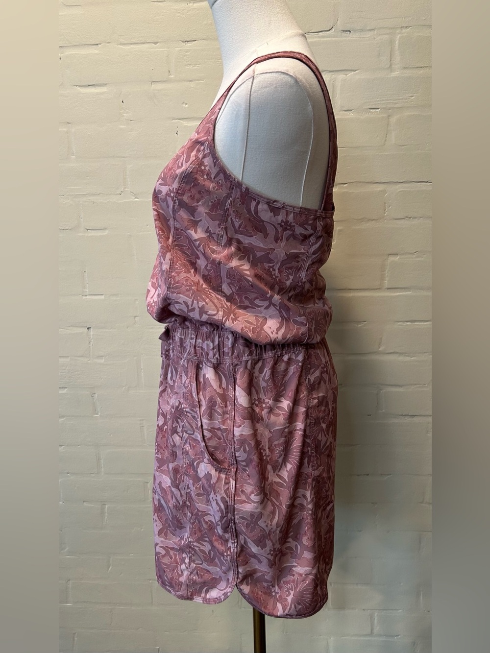 Patagonia Mauve Floral Fleetwith Tank Dress Small Crunchy Chic Granola Gorpcore - Picture 6 of 9
